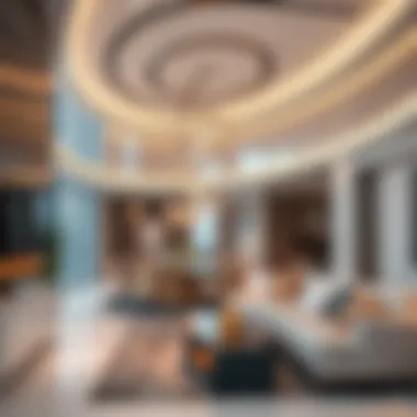 Interior Design Marvels of Al Wasl Building Interior view of Al Wasl Building highlighting modern design elements