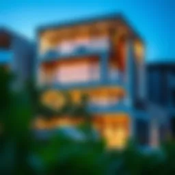 Stunning exterior view of Bianca Townhouse showcasing modern architecture