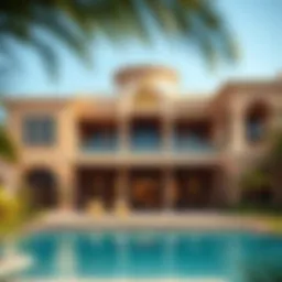 Opulent villa exterior at Bulgari Hotel Dubai