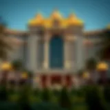 Exterior view of Caesars Palace Dubai showcasing its stunning architecture