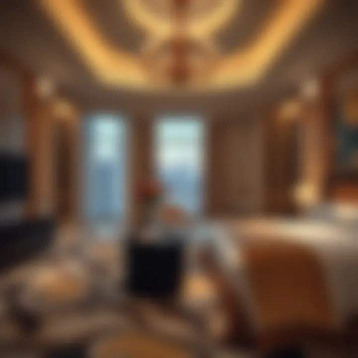 Elegance of Luxurious Suites Luxurious suite interior at Caesars Palace Dubai