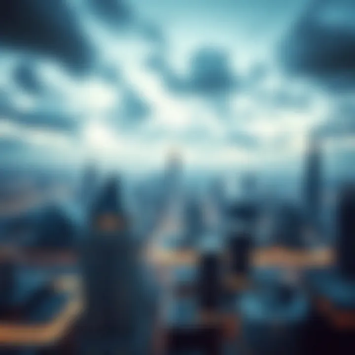 Futuristic Urban Skyline A breathtaking skyline showcasing futuristic architecture