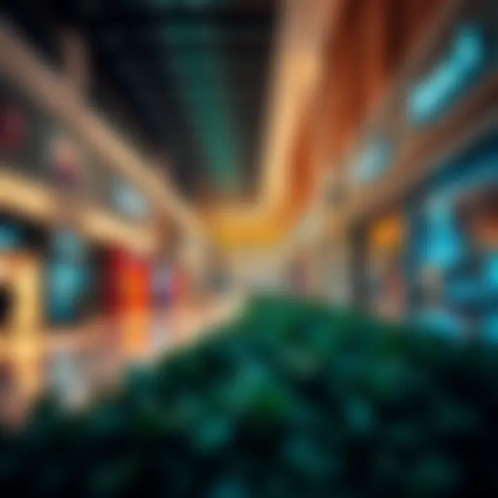 Vibrant Retail Spaces at Damac Hills Mall Vibrant retail spaces within Damac Hills Mall inviting shoppers