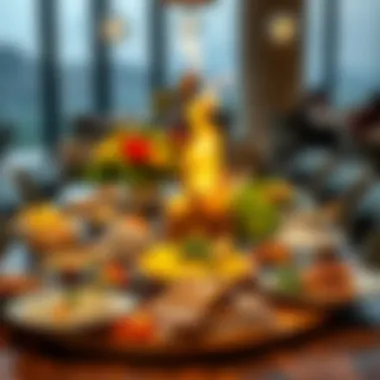 A Culinary Journey Through Global Flavors Vibrant display of international dishes on a table
