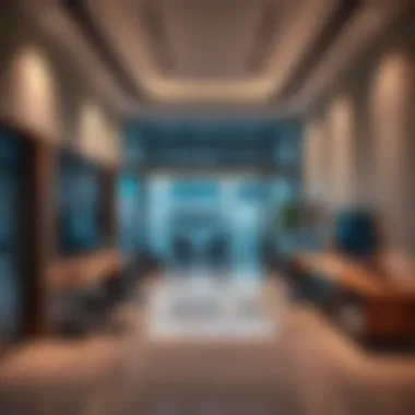 A modern office space representing property management services
