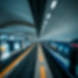 Detailed layout of Dubai Metro Blue Line