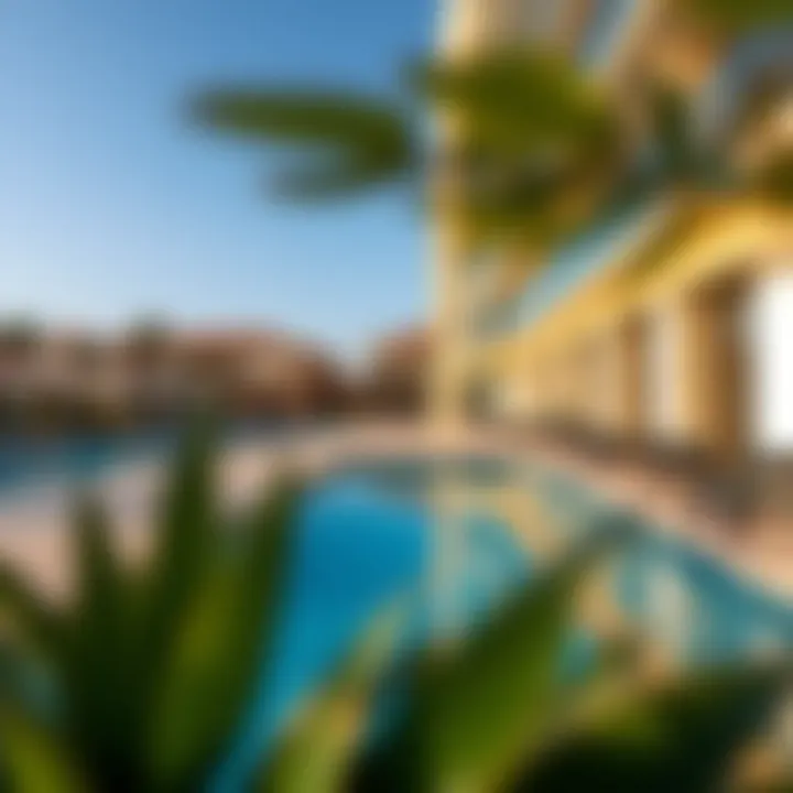 Amenities at Emerald Court Community amenities including a swimming pool and gym at Emerald Court