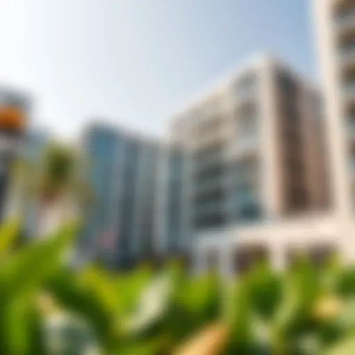 Exterior view of Emerald Court showcasing its modern architecture