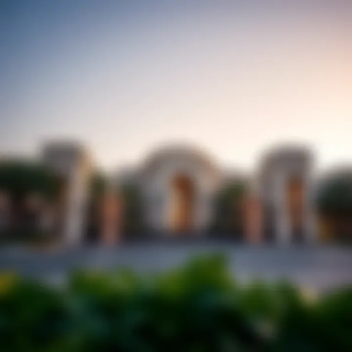 Gated entrance to a prestigious community in Emirates Hills