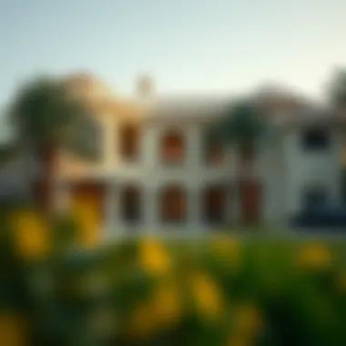 Stunning architecture of a villa in Emirates Hills