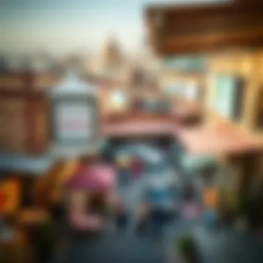 Commercial Significance of Al Mina Souk Panoramic view of Al Mina Souk highlighting its commercial significance
