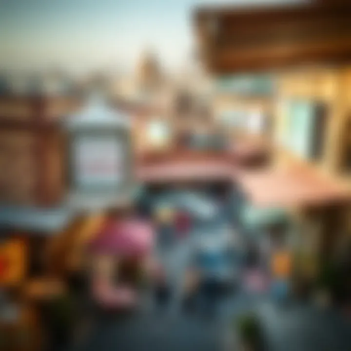 Commercial Significance of Al Mina Souk Panoramic view of Al Mina Souk highlighting its commercial significance