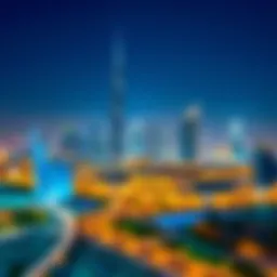 Stunning skyline of Dubai during Eid celebrations