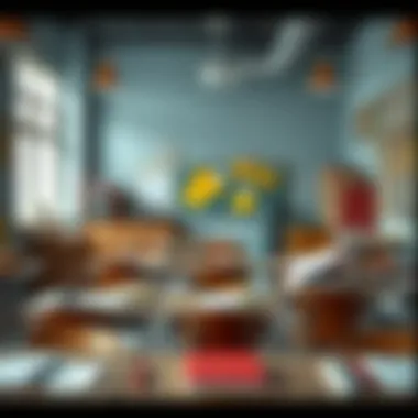A classroom setting showcasing diverse educational materials