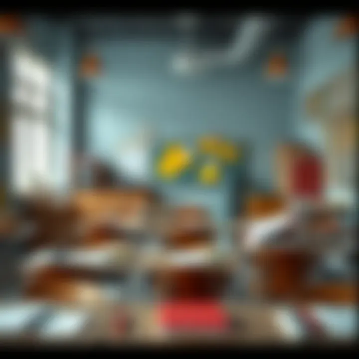 A classroom setting showcasing diverse educational materials