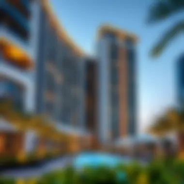 Luxury Living in Al Barsha Luxury residential building in Al Barsha representing the thriving real estate market