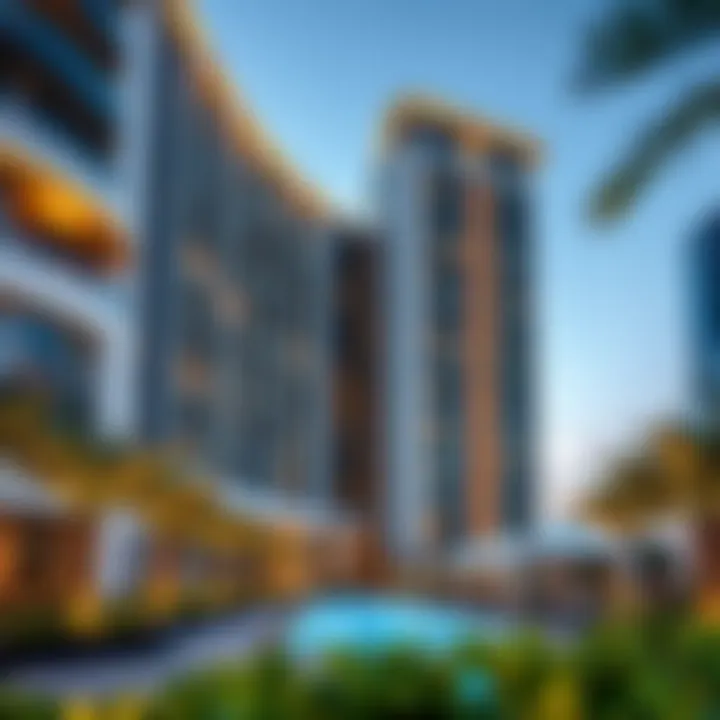 Luxury Living in Al Barsha Luxury residential building in Al Barsha representing the thriving real estate market