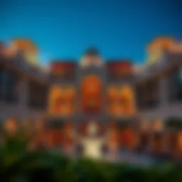 Stunning view of Al Dar Square showcasing its unique architectural design