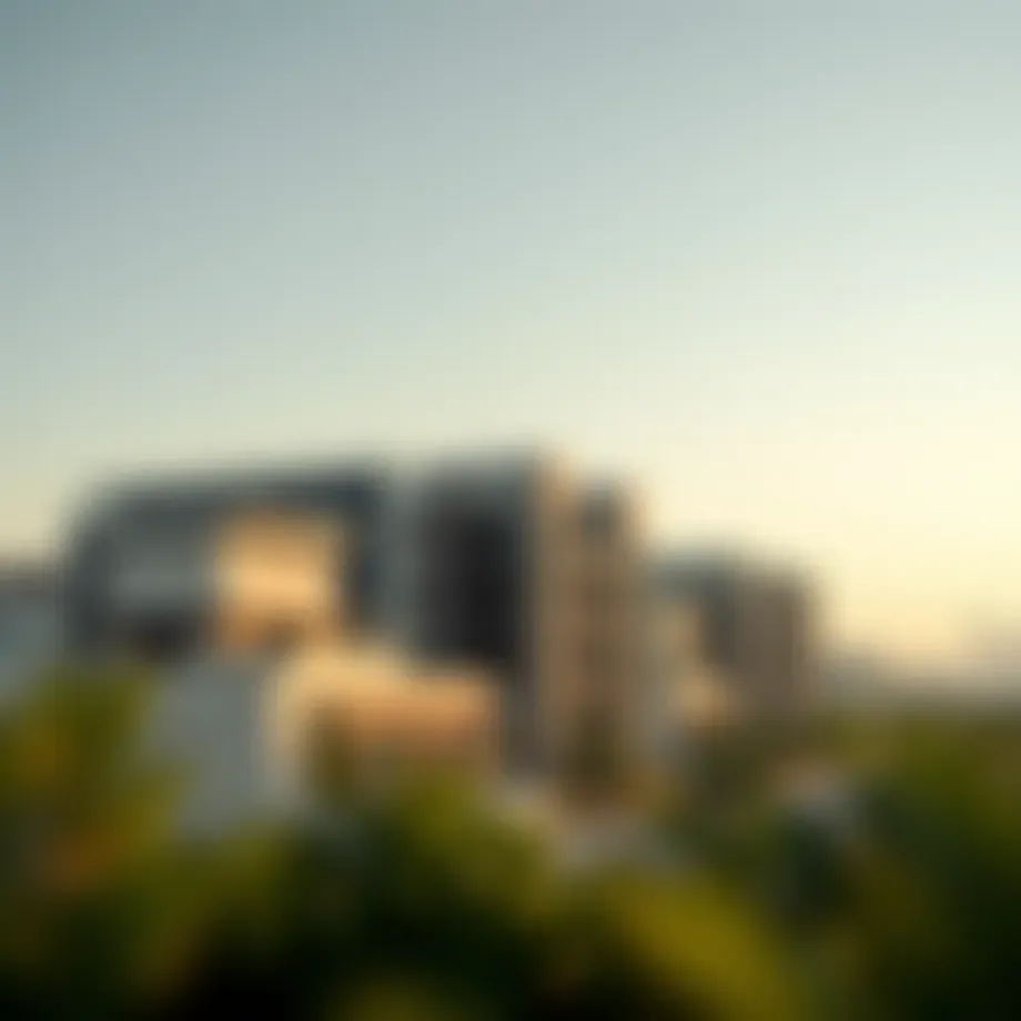 Stunning skyline view of Al Ghafiya showcasing modern architecture