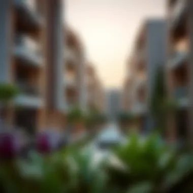 Modern residential buildings illustrating contemporary real estate trends in Dubai