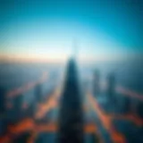 Stunning aerial view of Tower One against the Dubai skyline