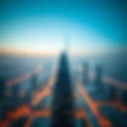 Stunning aerial view of Tower One against the Dubai skyline