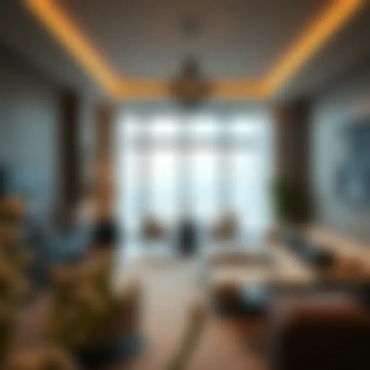 Residential Interior of Tower One Elegant residential interior of a unit in Tower One