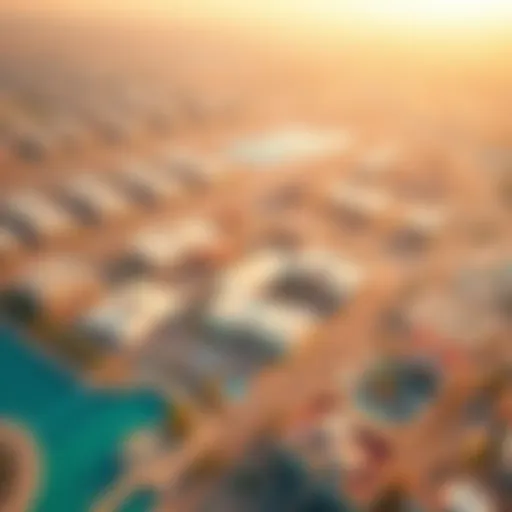Aerial view of Marabit Al Dhafra showcasing its vibrant urban landscape