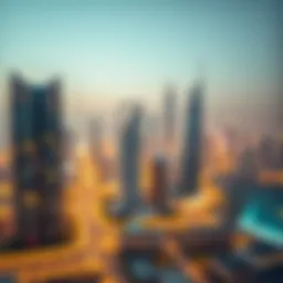 A stunning view of مرسى البطين showcasing modern skyline