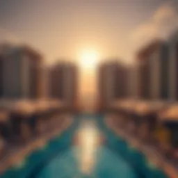Aerial view of Oceana Palm Jumeirah showcasing its architectural elegance