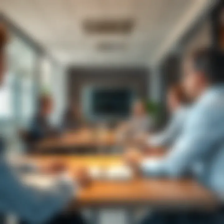 Collaborative Work Environment in Al Qusais Business meeting in a rental office