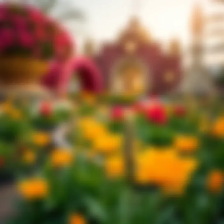 Dubai Miracle Garden: A Floral Wonderland Vibrant flower displays at Dubai Miracle Garden