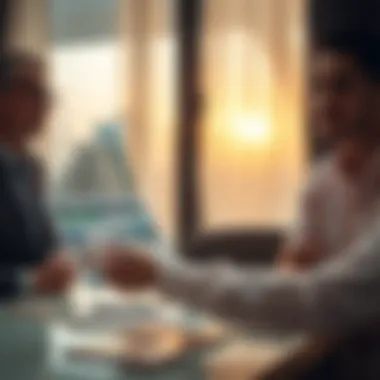 Connecting Investors with Opportunities: Real Estate Presentation A real estate agent presenting property options to potential investors