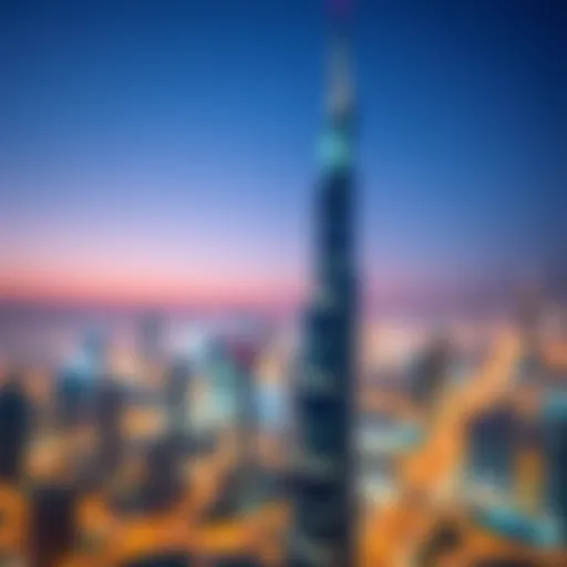 Stunning skyline view of Dubai featuring Starz by Danube Tower