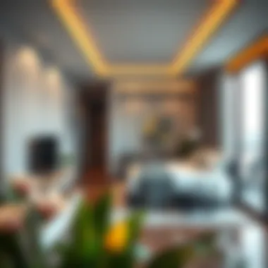 Luxurious Studio Apartment in Dubai A luxurious studio apartment showcasing modern design in Dubai