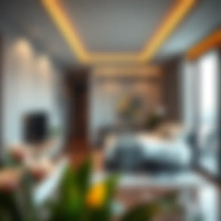 Luxurious Studio Apartment in Dubai A luxurious studio apartment showcasing modern design in Dubai