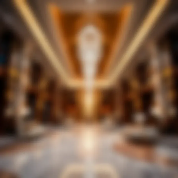 Luxurious Interior of Burj Khalifa Floor Interior design of a floor within Burj Khalifa highlighting luxury