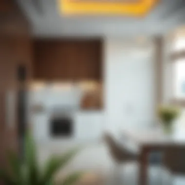 Elegant Kitchen Features in Al Qusais Spacious kitchen with contemporary design