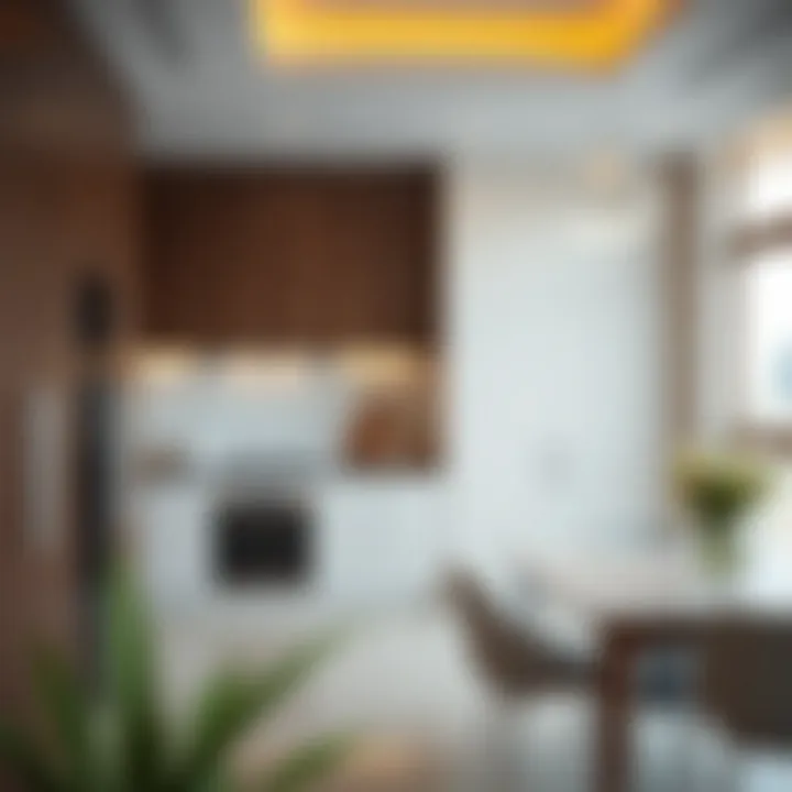 Elegant Kitchen Features in Al Qusais Spacious kitchen with contemporary design
