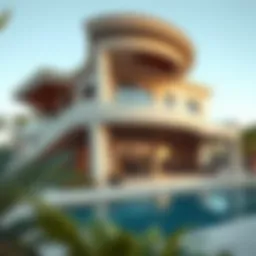 Stunning villa architecture in South Shamka