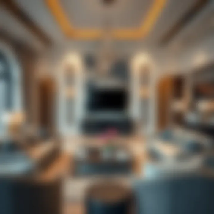 Elegance Within Wasl Villas Luxurious living room interior in a Wasl Villa, highlighting elegance and comfort