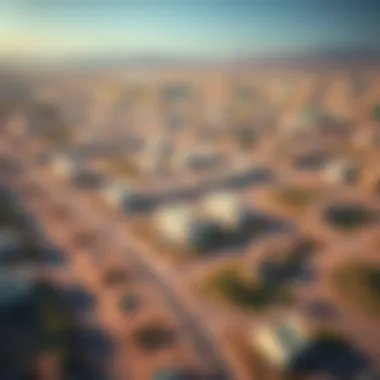 Emerging Real Estate in Fujairah Aerial view of Fujairah's real estate developments amidst picturesque landscapes