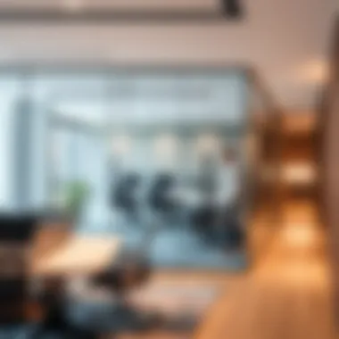 Contemporary Glass Partitions for Workspaces Innovative use of glass partitions in an office
