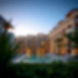 Luxurious view of Golden Sands Apartments showcasing modern architecture