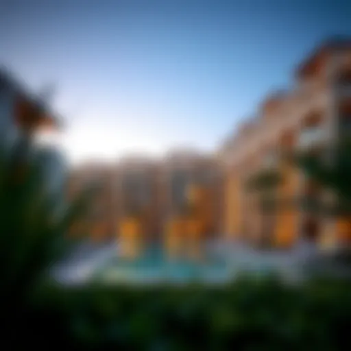 Luxurious view of Golden Sands Apartments showcasing modern architecture