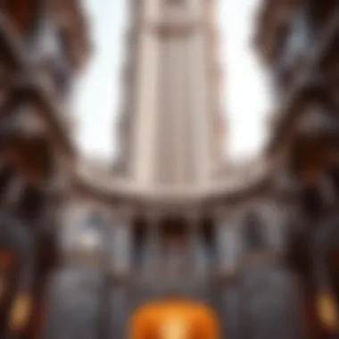 Architectural Excellence in Design Intricate architectural details of palace tower