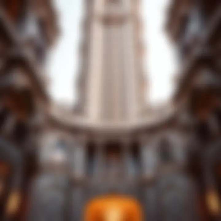 Architectural Excellence in Design Intricate architectural details of palace tower