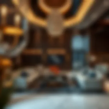 Interior design showcasing opulent living spaces