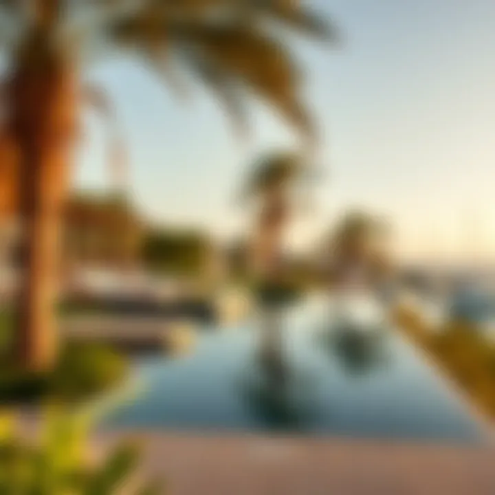 Lush landscape and surroundings of Malibu Bay
