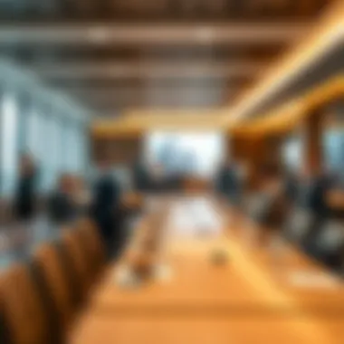 Networking Event in Media City Conference Room Business professionals networking in a hotel conference room